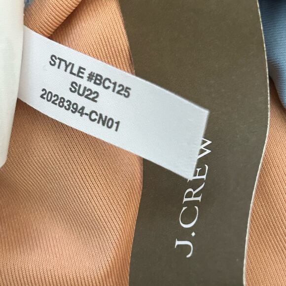 J. Crew Mid-Rise High Cut Leg Cheeky Bikini Swim Bottom in Pale Blue BC125 NWT - Picture 7 of 15